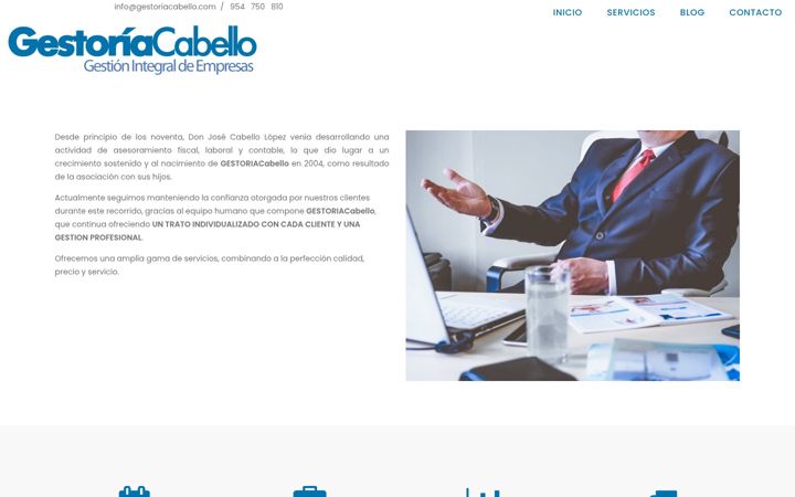 Screenshot of gestoriacabello.com