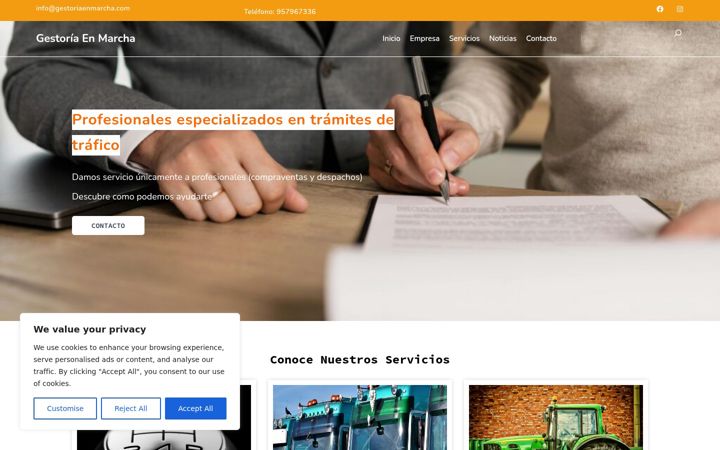 Screenshot of gestoriaenmarcha.com