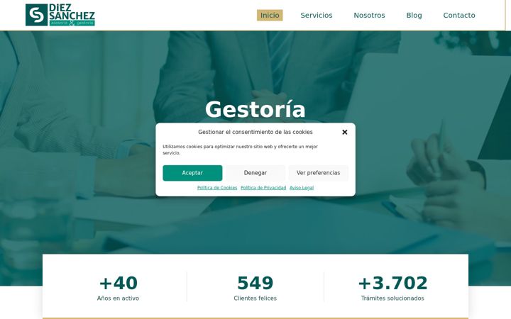 Screenshot of gestoriaenvalladolid.es