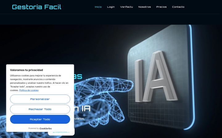 Screenshot of gestoriafacil.com