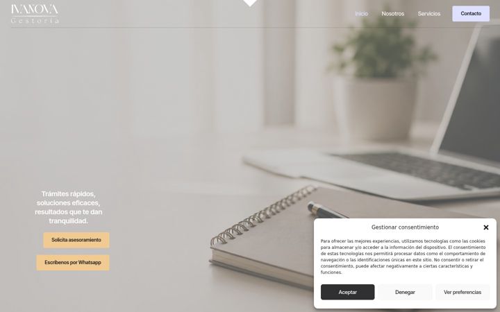 Screenshot of gestoriaivanova.com