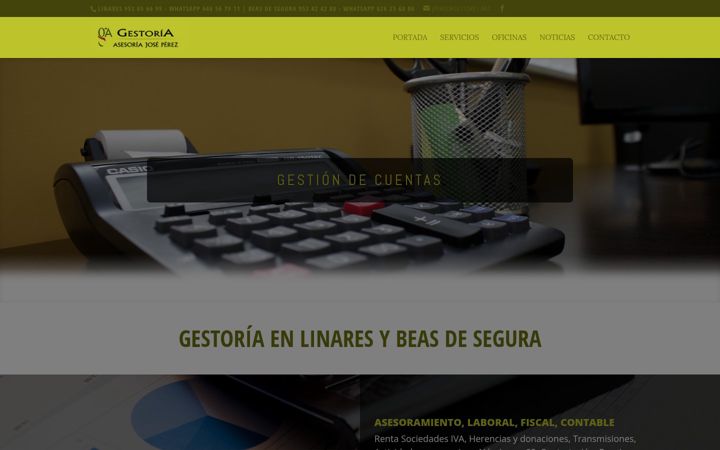 Screenshot of gestoriajoseperez.com