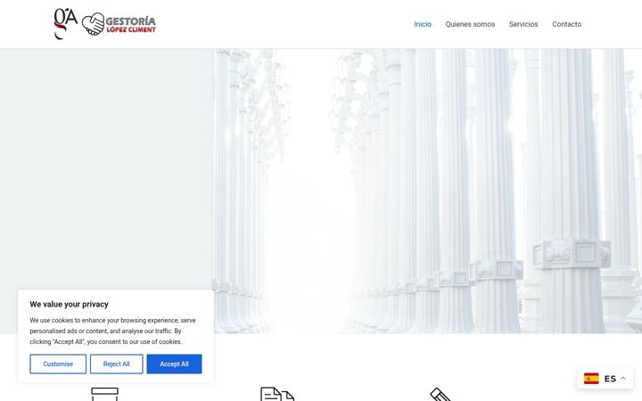 Screenshot of gestorialopezcliment.es