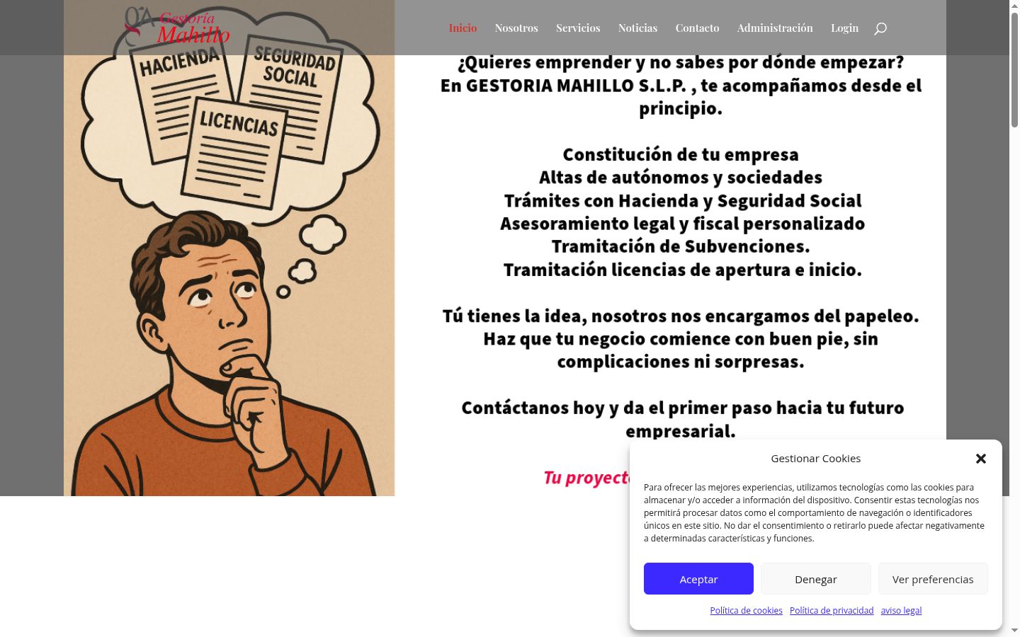 Captură de ecran a bannerului de consimțământ afișat înainte de orice interacțiune