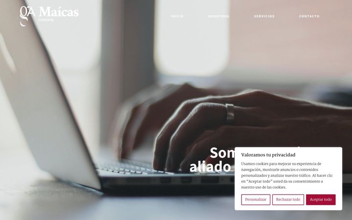 Screenshot of gestoriamaicas.com
