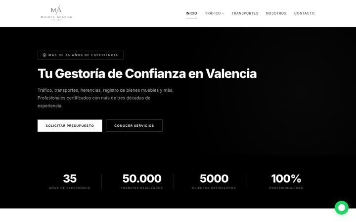 Screenshot of gestoriamiguelaguera.com
