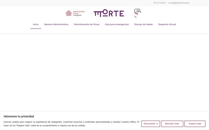 Screenshot of gestoriamorte.es