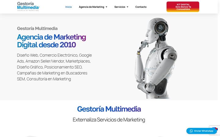 Screenshot of gestoriamultimedia.com