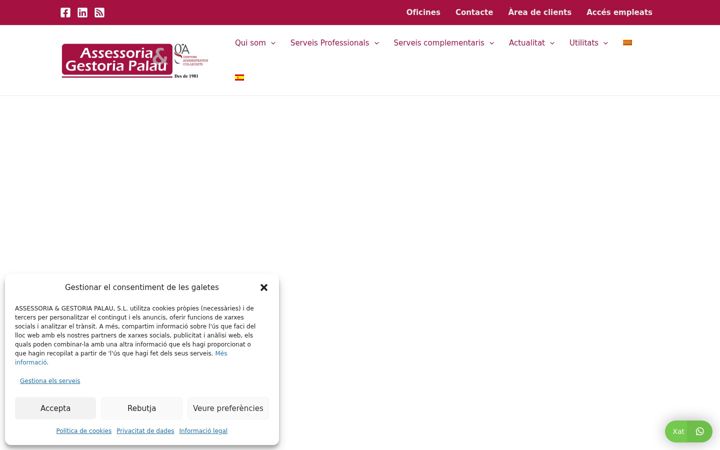 Screenshot of gestoriapalau.es