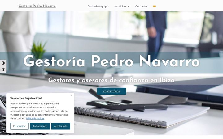 Screenshot of gestoriapedronavarro.com