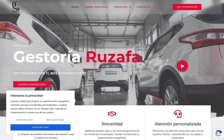 Screenshot of gestoriaruzafa.es