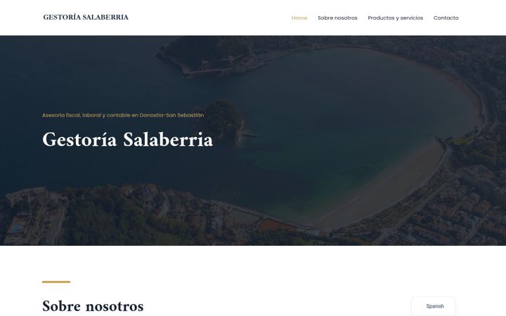 Screenshot of gestoriasalaberria.com
