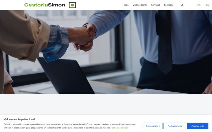 Screenshot of gestoriasimon.com