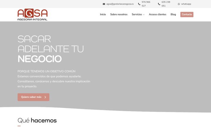 Screenshot of gestoriaszaragoza.es