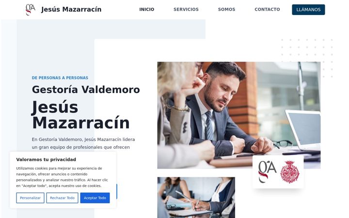 Screenshot of gestoriavaldemoro.es