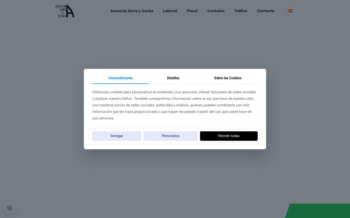Screenshot of gestoriazarra.com