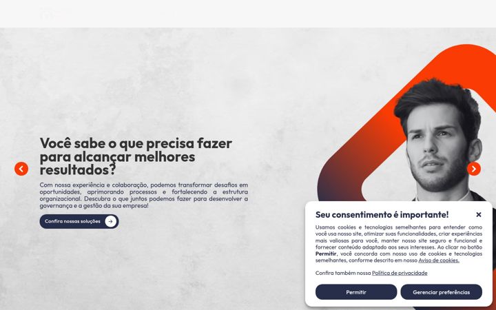 Screenshot of gestormais.com.br