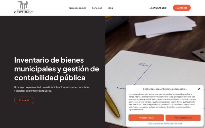 Screenshot of gestpublic.es