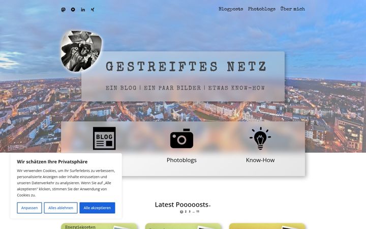 Screenshot of gestreift.net