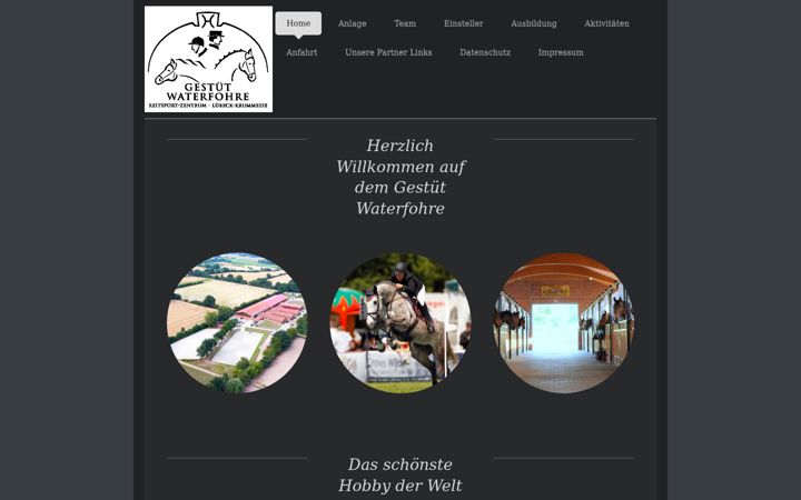 Screenshot of gestuet-waterfohre.de