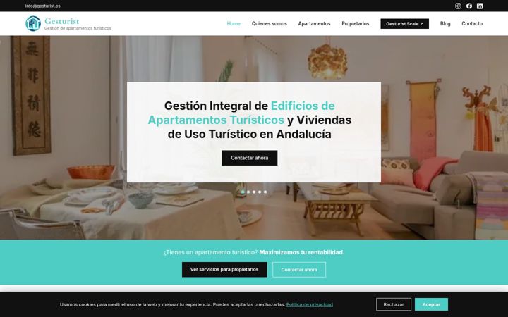 Screenshot of gesturistapartamentos.com