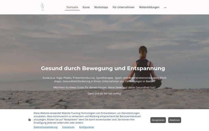 Screenshot of gesund-durch-bewegung-und-entspannung.de
