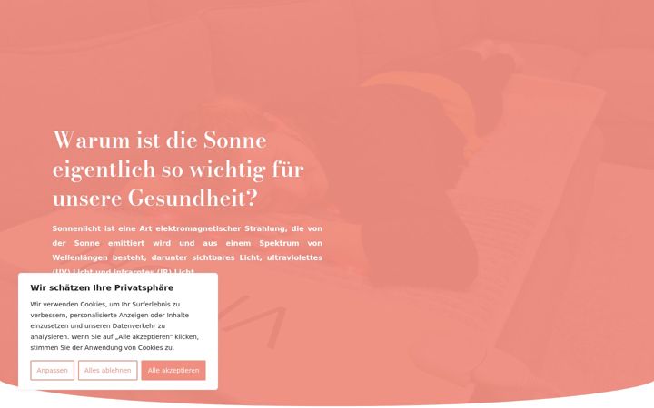 Screenshot of gesund-durch-infrarot.de