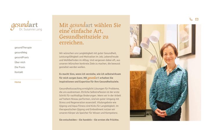 Screenshot of gesundart.de