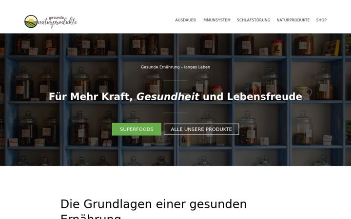 Screenshot of gesundenaturprodukte.de