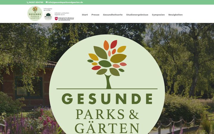 Screenshot of gesundeparksundgaerten.de
