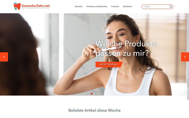 Screenshot of gesunderzahn.net