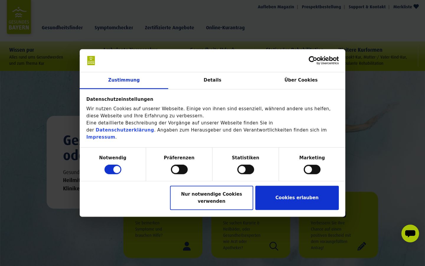 Sutikimo reklamjuostės, rodytos prieš bet kokią sąveiką, ekrano kopija