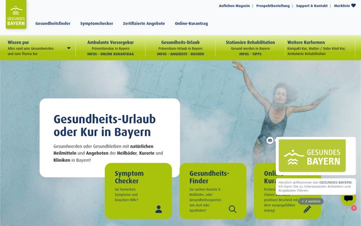 Screenshot of gesundes-bayern.de