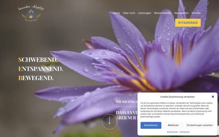Screenshot of gesundes-wohlgefuehl.de
