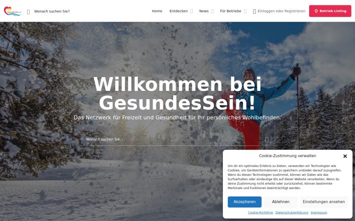 Screenshot of gesundessein.com