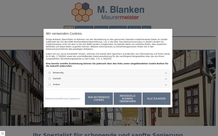 Screenshot of gesundeswohnen-wolfenbuettel.de
