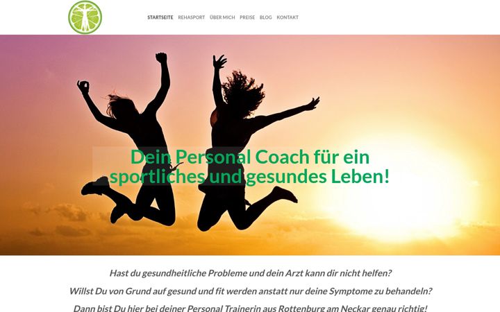 Screenshot of gesundfit-alexandra.de