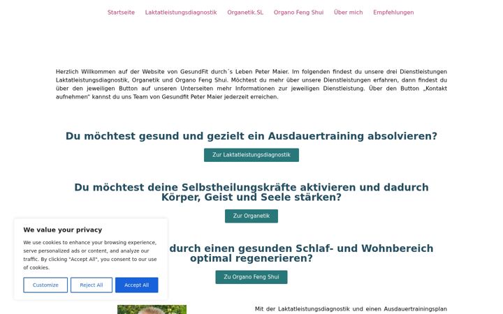 Screenshot of gesundfit-peter-maier.de