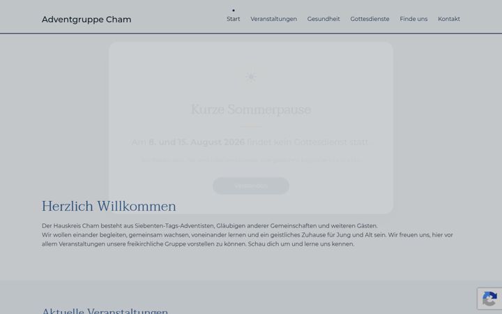 Screenshot of gesundheit-glauben-cham.de
