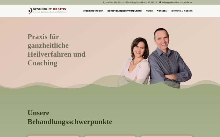 Screenshot of gesundheit-kreativ.de