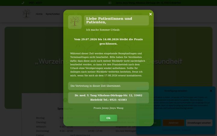 Screenshot of gesundheit-wang.de