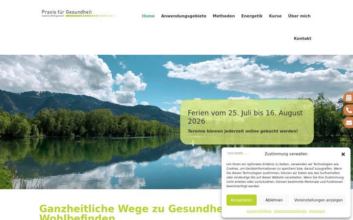 Screenshot of gesundheitfinden.ch
