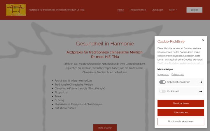 Screenshot of gesundheitinharmonie.de