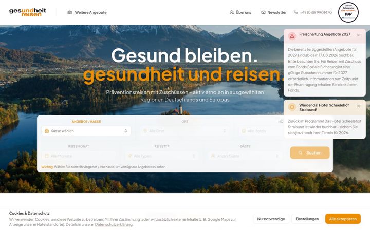 Screenshot of gesundheitreisen.de