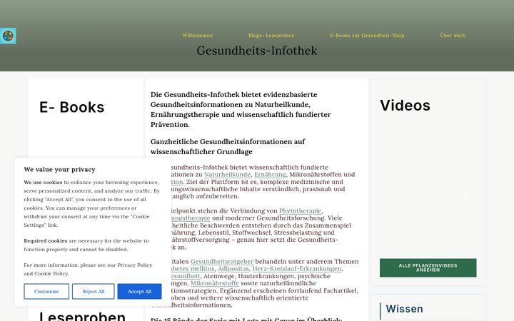 Screenshot of gesundheits-infothek.de