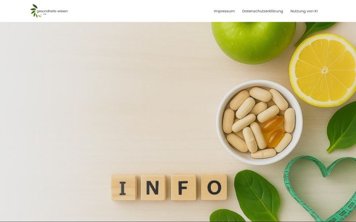 Screenshot of gesundheits-wissen.info