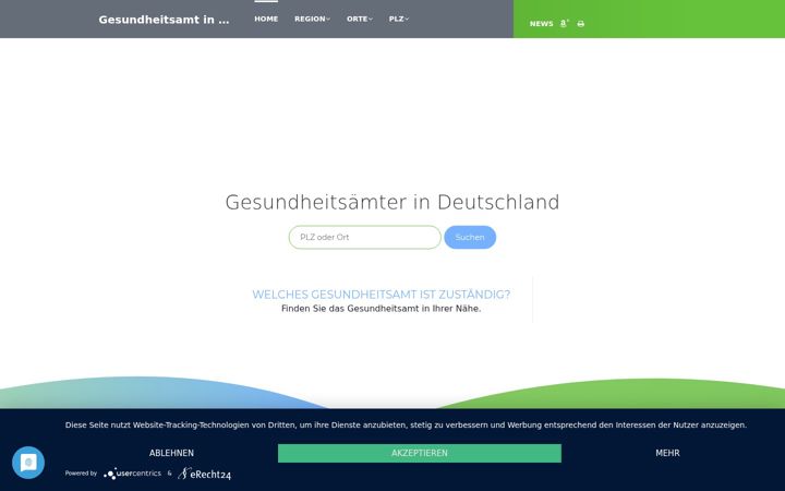 Screenshot of gesundheitsamt.in