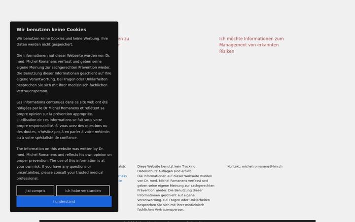 Screenshot of gesundheitscheck.ch