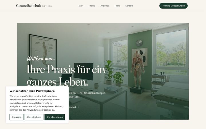Screenshot of gesundheitshalt.ch
