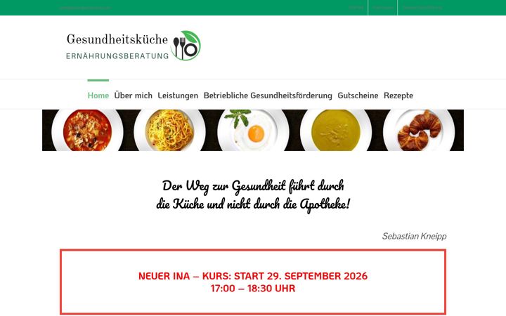 Screenshot of gesundheitskueche.de